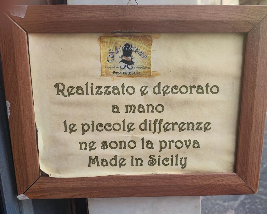 Oggetti artigianali Enna